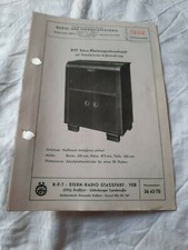 DDR Werbung Prospekt VEB Stern Radio Stassfurt RFT Stern Plattenspielerschrank