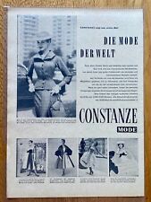 Constanze Die Mode der Welt fashion Original 1956 Vintage Advert Werbung Reklame