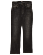 LEE Herren Knox Zip Straight Jeans W34 L32 schwarz Baumwolle CO21