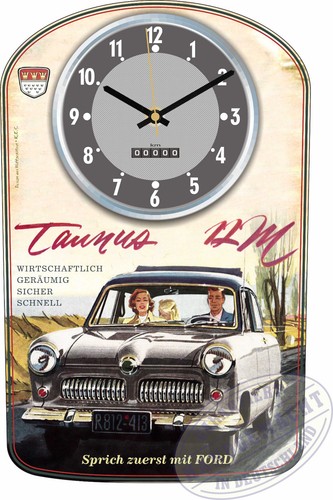 Oldtimer wanduhr motiv ford - oldtimer,