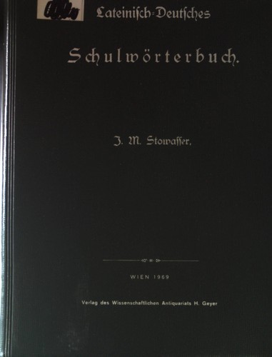 Lateinisch deutsches - lateinisch,