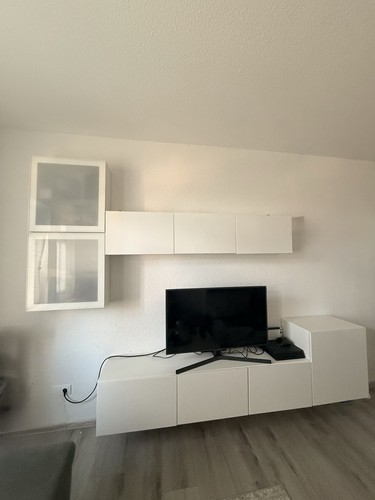 Besta wohnwand ikea - ikea, weiß