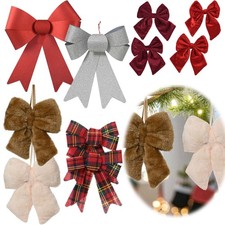 2x Weihnachtsschleife Set viele Farben Größen Schleife Weihnachts-Deko Geschenk