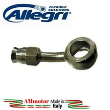 Bremsschlauchverschraubung 25° Öse Edelstahl für Motorrad Allegri Luftfahrt