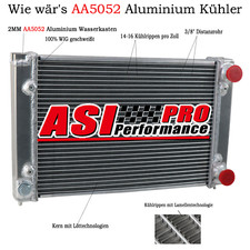 2 Row Wasserkühler Aluminium