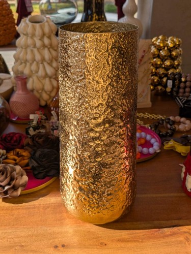 Vase metall gold 39cm x - xl,