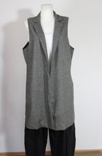 Peter O. Mahler Weste Jacke grau EG 44 46 48 schwarz grau