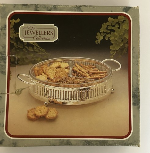 Serviertablett versilbert - , &