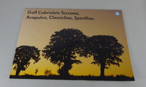 Großprospekt golf cabrio - großprospekt,