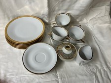 Kaffeeservice mit Goldrand für 6 Personen 20 Teile teilw. Hutschenreuther ....