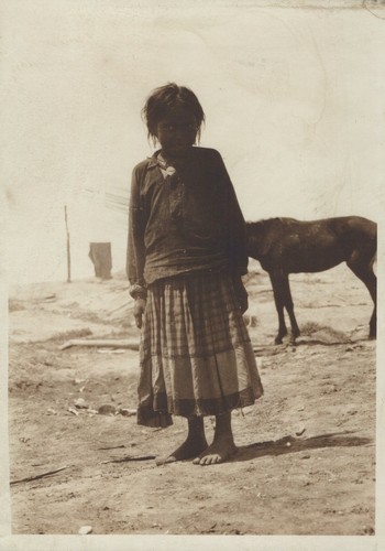 Navajo girl barefoot arizona - navajo,
