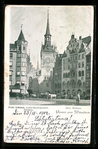 Ansichtskarte münchen altes - ansichtskarte,