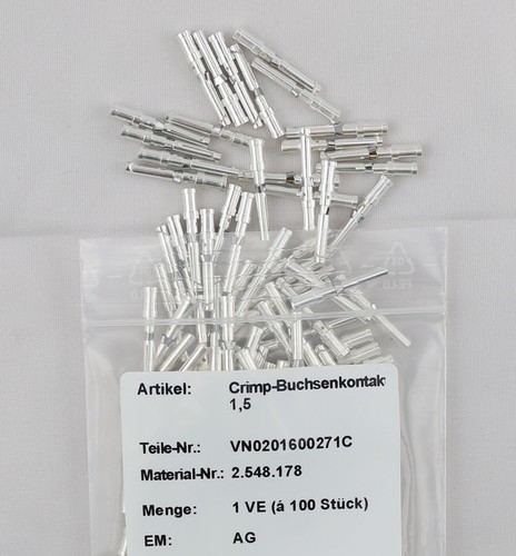 100 crimp buchsenkontakt - st.,
