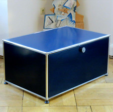 * USM Haller TV Heimkino Lowboard Sideboard Nachttisch * Stahlblau * Klappe * 