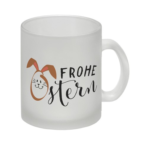 Frohe ostern glas tasse - frohe,
