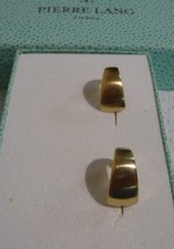 Pierre Lang sehr schöne Ohrringe Creolen Gold/Gelbgold matt. Sehr guter Zustand.