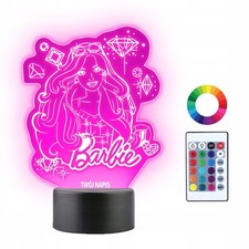 3D LED-Lampe Barbie