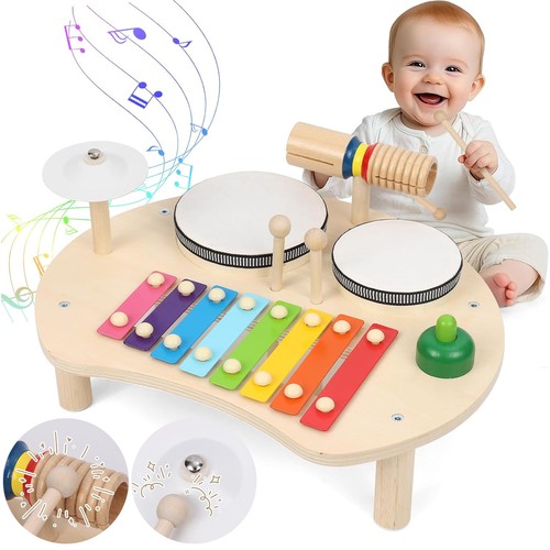 Kinder schlagzeug set holz - kinder,