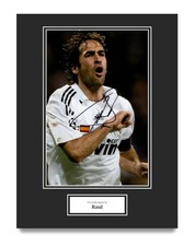 Raul Blanco handsigniert 16x12 Mount Display Real Madrid Autogramm Auto mit COA