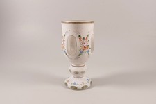 Böhmen Glas weiß Blumen