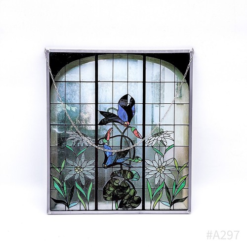 Vintage fensterbild aus glas - vintage,