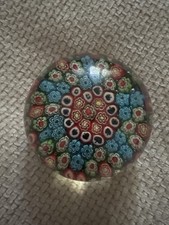 Murano Glas Paperweight Millefiori – Handarbeit, Italien, bunt