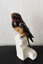 Goebel Vogel Figur 38 159 13 Rauchschwalbe auf Mauer  W. Germany
