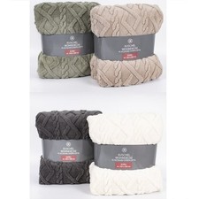 Fleecedecke Jacquard Sherpa