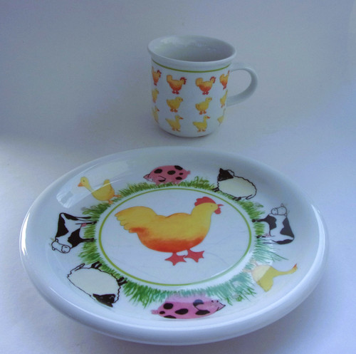 Porzellan kindertasse set - -kindertasse, -set-