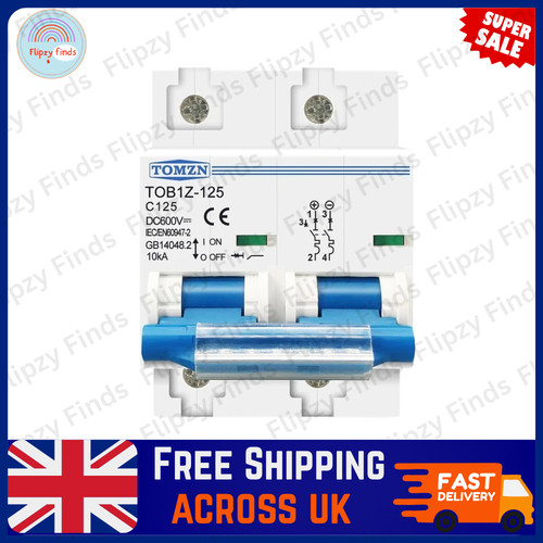 Mcb 600v 125a - 2p, 100a