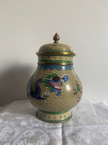 Cloisonné vase mit deckel - cloisonné,
