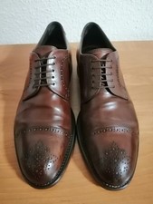 Hugo Boss Made In Italy Herren Elegante Leder Schuhe Gr. 42