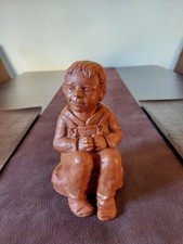 Original Dorothea Steigerwald Skulptur, Wie neu, Steinguss, Tonfarben 