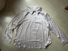 Damen Langarm Bluse Edel Glänzend Festlich Gr 4 XL