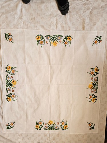 Mitteldecke 90x90cm weiss - 90x90cm,,