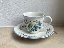 Villeroy & Boch Phönix blau Malva Mokkatasse Espressotasse + Untertasse MEHR TOP