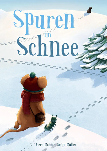 Spuren schnee herr mann - spuren, im