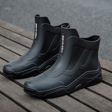 Herren Versatile Knöchel Regenstiefel Wasserdichte Rutschfeste GummiSchuhe