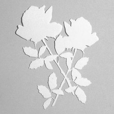 1 Negativ Schablone Ornamente