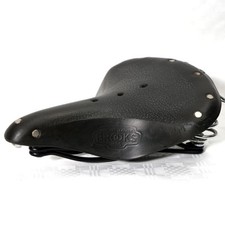 Vintage Brooks B66 Schwarz Leder Fahrradsattel Federung Sattel Made in England