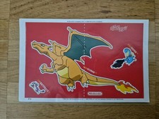 Pokemon Sticker Kelloggs Glurak 21a - Aufkleber Kellogs Keloggs Müsli Rot