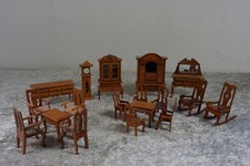 Antike Puppenhaus Puppenmöbel 1920er Chippendale Holzmöbel Wohnzimmer Anrichte