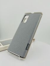 Original Samsung Kvadrat Textil Cover Schutz Hülle Case Galaxy Note 20 5G Grau
