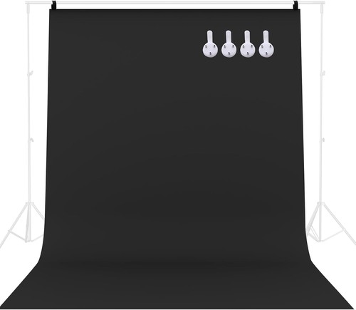 2x3m fotohintergrund schwarz - 2x3m,