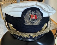 Kapitänsmütze, Vintage, Handmade vom Marieneausstatter, HH Wappen! 
