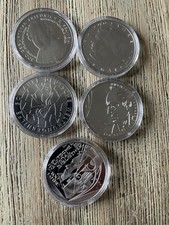 10 Euro Gedenkmünzen Deutschland Stempelglanz  Kompletter Jahrgang 2012 5 Münzen