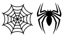 1x  SPINNE+NETZ Autoaufkleber