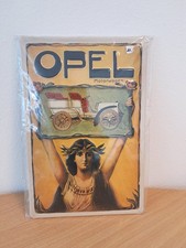 Blechschild OPEL WERBUNG Logo