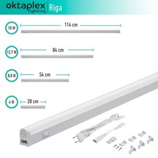 Unterbauleuchte LED Küche weiß mit Schalter Unterschrankleuchte 230V Lichtleiste