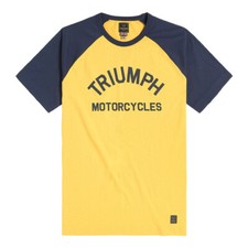 TRIUMPH Motorcycles SALTERN T-Shirt - für Männer - gelb/blau - Neu